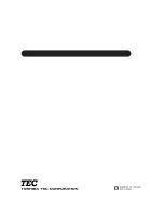 Preview for 34 page of TEC TEC B-442 Owner'S Manual