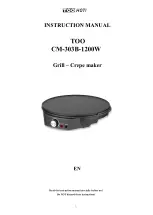 .Too CM-303B-1200W Instruction Manual preview