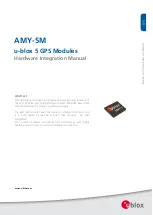 Preview for 1 page of u-blox AMY-5M Hardware Manual