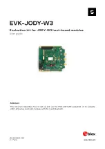 u-blox EVK-JODY-W3 User Manual preview