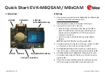 Preview for 1 page of u-blox EVK-M8CCAM Quick Start