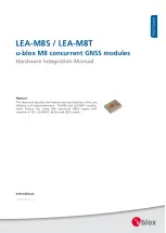 Preview for 1 page of u-blox LEA-M8S Hardware Integration Manual