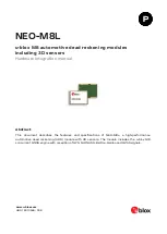 u-blox M8 Series Hardware Integration Manual preview