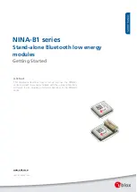 u-blox NINA-B1 Series Getting Started preview
