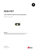 u-blox RCB-F9T Integration Manual preview