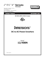 µ-Dimension 12/400N Owner'S Manual preview