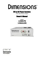 µ-Dimension 12WA7N Owner'S Manual preview