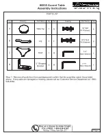 Preview for 2 page of µ-Dimension Accent 8530 Assembly Instructions