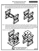 Предварительный просмотр 3 страницы µ-Dimension Bentwood End Table 8777E Assembly Instructions