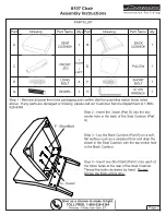 Preview for 1 page of µ-Dimension Chair 107 Assembly Instructions