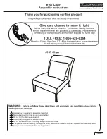 Preview for 3 page of µ-Dimension Chair 107 Assembly Instructions