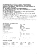 Предварительный просмотр 2 страницы µ-Dimension mDB-2500.1D Comp Owner'S Manual