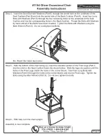 Preview for 4 page of µ-Dimension Oliver Occasional Chair 1184 Assembly Instructions