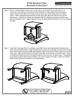 Предварительный просмотр 3 страницы µ-Dimension Westport Chair 1120 Assembly Instructions