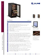 Preview for 1 page of U-Line 2115WC Features And Specifications