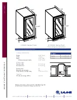 Preview for 2 page of U-Line 2115WC Features And Specifications