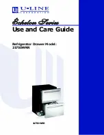 U-Line 2175DWRR Use And Care Manual preview