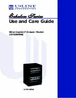 U-Line 2175DWRWC Use And Care Manual preview