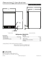 Preview for 2 page of U-Line 29R Specifications