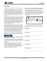 Preview for 2 page of U-Line 3018CLR SERIES Use And Care Manual