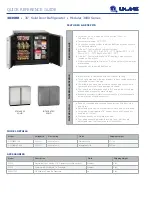 U-Line 3036RR Quick Reference Manual preview