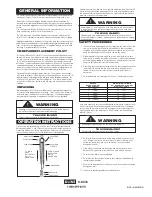 Предварительный просмотр 5 страницы U-Line 622 Series Operating, Maintenance & Parts Manual