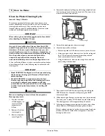 Preview for 10 page of U-Line CLR2160 Use And Care Manual