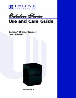 U-Line Combo CO2175DWR Use And Care Manual preview