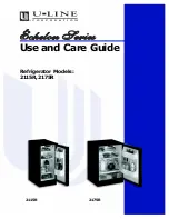 U-Line Echelon 2115RS00 Use And Care Manual preview