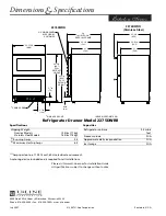 Предварительный просмотр 2 страницы U-Line Echelon 2275DWRROL Specifications