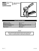 Preview for 1 page of U-Line H-1024 Manual