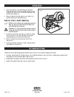 Preview for 2 page of U-Line H-1276 Instruction Manual