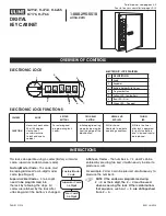 Preview for 1 page of U-Line H-2932 Instructions Manual