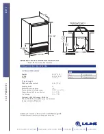 Preview for 2 page of U-Line Origins BI-95 Specifications