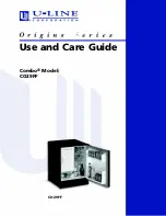 Preview for 1 page of U-Line Origins CO29FF Use And Care Manual