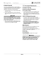 Preview for 9 page of U-Line Origins CO29FF Use And Care Manual