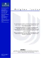 Preview for 20 page of U-Line Origins CO29FF Use And Care Manual