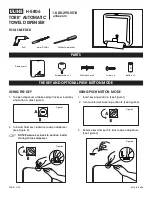 U-Line TORK H-5806 Quick Start Manual preview