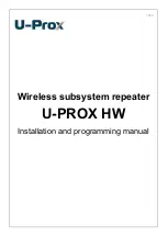U-Prox HW Installation And Programming Manual preview
