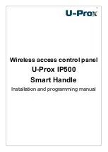 Preview for 1 page of U-Prox IP500 Installation And Programming Manual