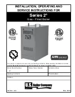 U.S. Boiler Company B series 2 Installation, Operating And Service Instructions preview