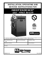 U.S. Boiler Company INDEPENDENCE Installation, Operating And Service Instructions preview