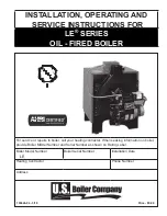 U.S. Boiler Company LE Series Installation, Operating And Service Instructions preview