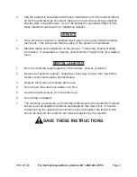 Preview for 3 page of U.S. General 97320 Set Up And Operating Instructions Manual