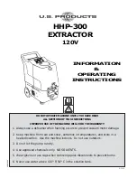 U.S. Products HHP-300 Information & Operating Instructions preview