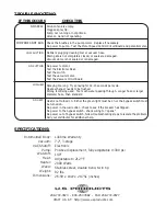 Preview for 8 page of U.S. Products HHP-300 Information & Operating Instructions