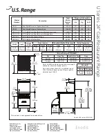 Preview for 2 page of U.S. Range Enodis U24-4L Specifications