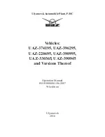 UAZ UAZ-374195 Operation Manual предпросмотр