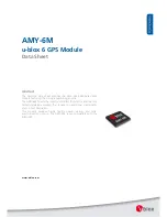 Preview for 1 page of Ublox AMY-6M Manual