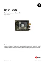 Preview for 1 page of Ublox C101-D9S User Manual